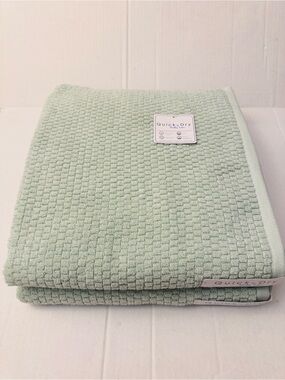 2pc TRULY LOU Quick Dry Zero Twist Cotton Bath Towel Set - BOK CHOY - Green